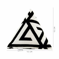 Große Pyramide Schwarz-Weiß Muster